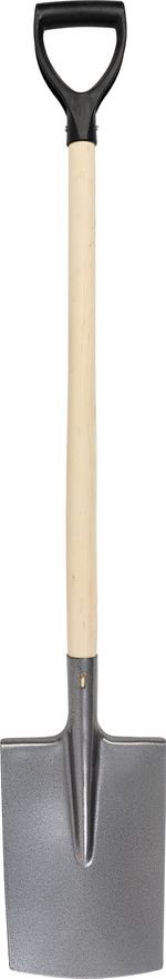 Spade S592.WH, straight, KomaXit, wooden handle with plastic grip