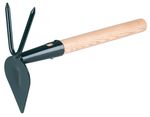 Hand Hoe H005/250, pointed-two prong, with handle