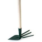 Hand Hoe H104/550, pointed-three prong, with handle