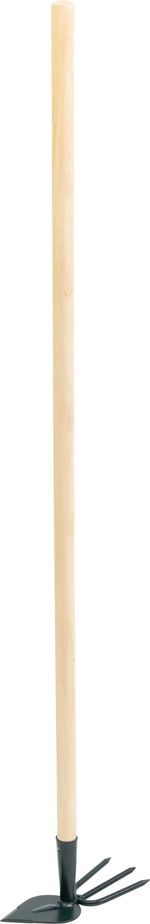 Hand Hoe H104/1000, pointed-three prong, with handle