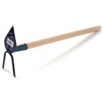 Hand Hoe H105/1000, pointed-two prong, with handle