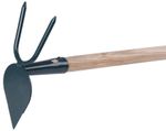 Hand Hoe H105/550, pointed-two prong, with handle