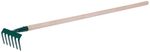 Hand Rake FED 109/1000, garden, 6 tines, wooden handle