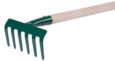 Garden rake 109/1000  6 tooth, with handle