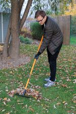 Rake Strend Pro, garden, 14 tines, fiberglass handle 1500 mm