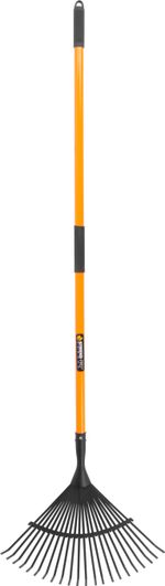 Levélgereblye Strend Pro LR002AF, 22 fogú, legyező, 1500 mm üvegszálas nyél