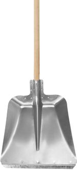 Shovel Extra strong S805-5WH ALU, for snow, with wooden handle