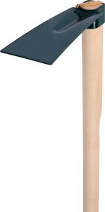 Forged hoe G284C-WH, flat, narrow with handle