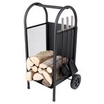 Stand Homefire LR802, for firewood + tools, 35x31x81 cm