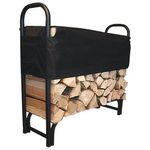 Állvány Homefire LR800, kandallófa tároló, 39,3x126,2x118 cm
