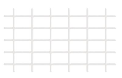 Garden Trellis 145x42,5 cm, 4/4,7 mm, white