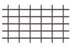 Mriežka Garden MEK6 145x42,5 cm, 4/4,7 mm, PVC/oceľ, oporná na kvety, hnedá, záhradnícka