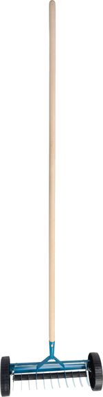 Gyepgereblye Strend Pro R152W, 11 fogú, gyomhoz levegőztető, kerekekkel, nyéllel