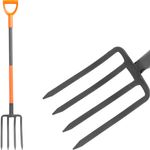 Fork Strend Pro, 4-tine, D-handle, 120 cm