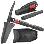 Shovel Strend Pro Tactic, folding, multifunctional, with fire starter, in textile case