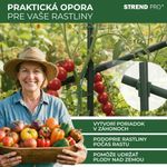 Spojka Strend Pro, plast, konektor na záhradné oporné tyče, 11 mm, bal. 10 ks