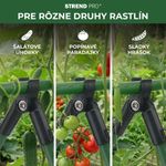 Connector Strend Pro, plastic, A-type, for garden support rods, 11 mm, pack of 4 pcs