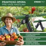 Connector Strend Pro, plastic, A-type, for garden support rods, 11 mm, pack of 4 pcs