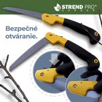 Set Strend Pro, garden branch shears, saw, case, 3-piece set