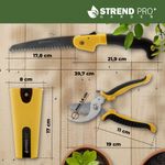 Set Strend Pro, garden branch shears, saw, case, 3-piece set