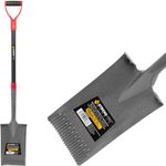 Spade Strend Pro Garden ErgoBULL, straight, drainage, with 1150 mm fiberglass D-handle