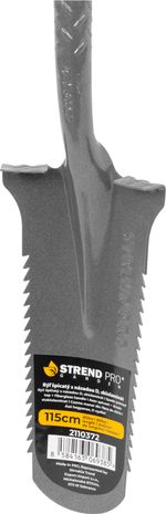 Ásó Strend Pro Garden ErgoBULL, drén, üvegszálas D-nyéllel 1150 mm