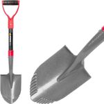 Shovel Strend Pro Garden ErgoBULL, drainage, fiberglass handle D 700 mm