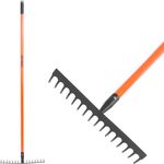 Rake Strend Pro, garden, 16 tines, fiberglass handle, 1500 mm