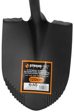 Ásó Strend Pro Premium, hegyes, üvegszálas D-nyéllel 1230 mm