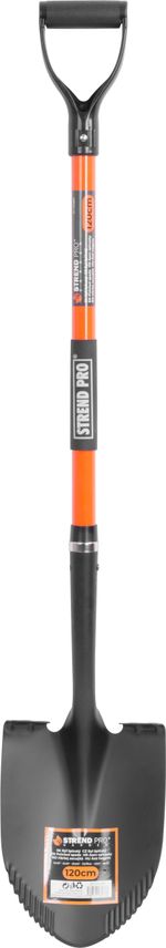 Ásó Strend Pro Premium, hegyes, üvegszálas D-nyéllel 1230 mm