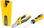 Set Strend Pro, screwdriver, combination pliers, case, 3-piece set