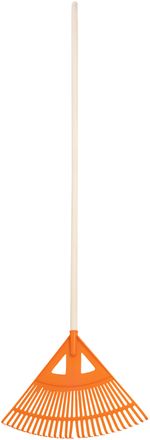 Levélgereblye Strend Pro R130, 27 fogú, 58 cm, legyező, műanyag, 160 cm nyél