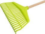 Leaf Rake R142, Swedish, 22-tine, plastic, 150 cm handle