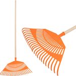 Levélgereblye Strend Pro R144, műanyag, 23 fogú, műanyag, 125 cm nyél