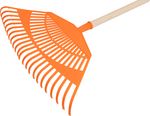 Leaf Rake Strend Pro R144, plastic, 23-tine, plastic, 125 cm handle