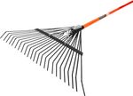 Levélgereblye Strend Pro, 24 fogú, 58 cm, legyező, 120 cm üvegszálas nyél