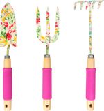 Tool Set Strend Pro, gardening, 3-piece, flower print, Ladies line