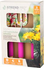 Sada náradia Strend Pro, záhradnícka, 3 dielna, potlač kvetov, Ladies line