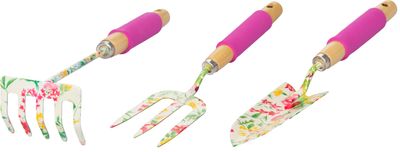 Tool Set Strend Pro, gardening, 3-piece, flower print, Ladies line