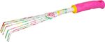 Hand Rake Strend Pro, gardening, straight, floral print, pink, Ladies line