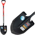 Ásó Strend Pro Premium RedShark, hegyes, üvegszálas D-nyéllel 1150 mm, 10 év garancia