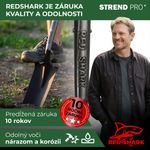 Rýľ Strend Pro Premium RedShark, úzky, drenážny, so sklolaminátovou násadou D 1280 mm, záruka 10 r.