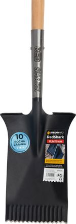 Ásó Strend Pro Premium RedShark, egyenes, fa D-nyéllel 1150 mm, 10 év garancia