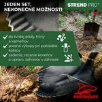 Spade Strend Pro Premium RedShark, straight, with 1150 mm wooden D-handle, 10-year warranty