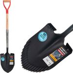 Spade Strend Pro Premium RedShark, pointed, with 1150 mm wooden D-handle, 10-year warranty