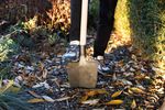 Spade Gardex, 1250 g, forged, pointed, wooden D-handle