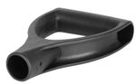 Handle, PVC grip, for spade/snow pusher, plastic, replacement, 29 mm