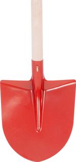 Shovel S510B Frankfurt, red, with handle, 275x240 mm