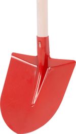 Shovel S510B Frankfurt, red, with handle, 275x240 mm
