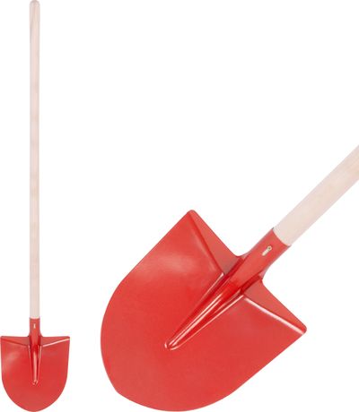 Shovel S510B Frankfurt, red, with handle, 275x240 mm